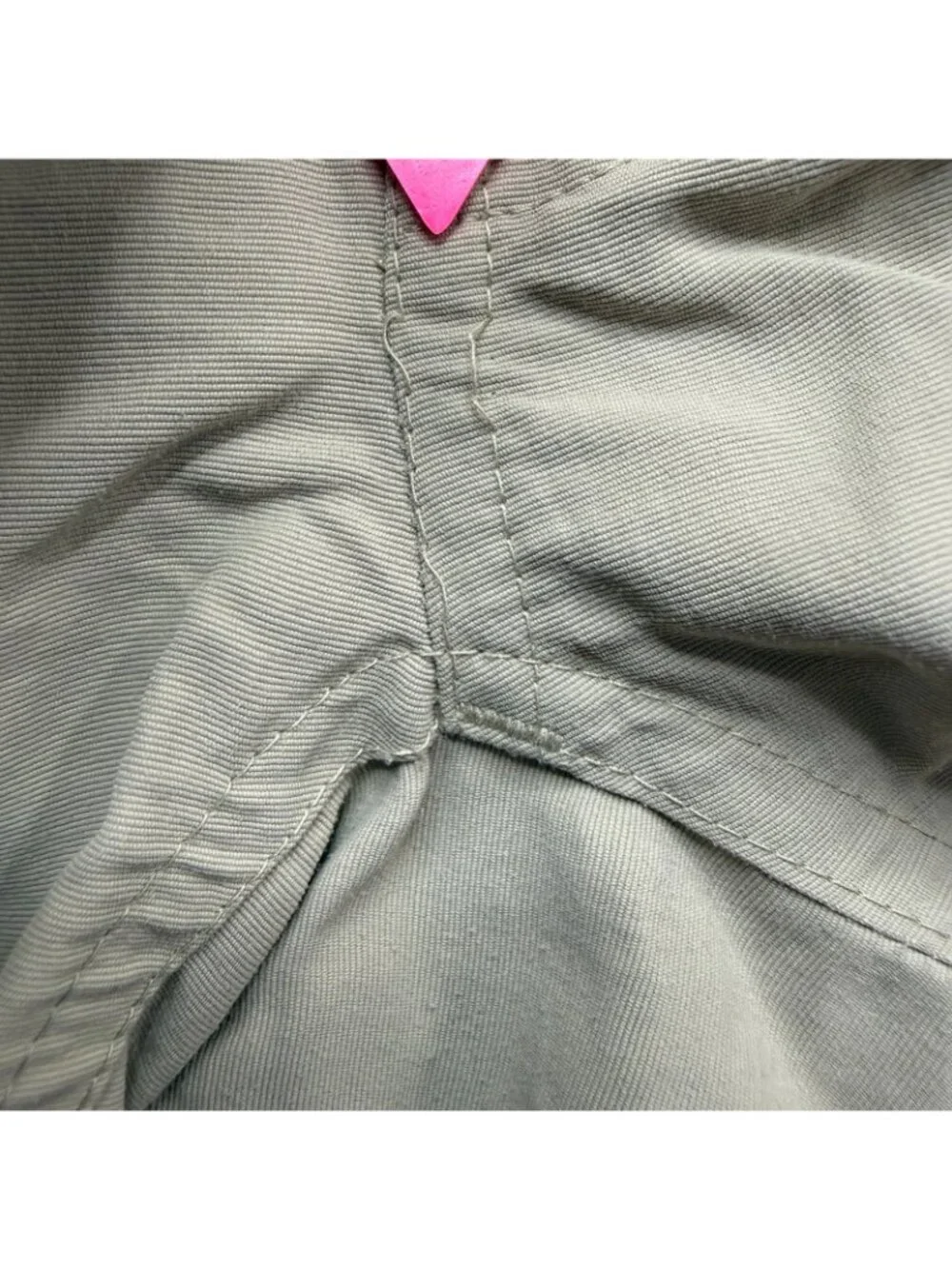North Face Cargo Shorts Men L Khaki Beige Belted Nylon 10